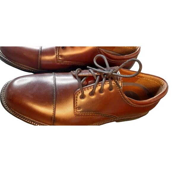 Dockers Mens 13M New Genuine Leather Dress Oxford Shoe Brown - Picture 5 of 9